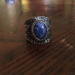 Blue stone ring